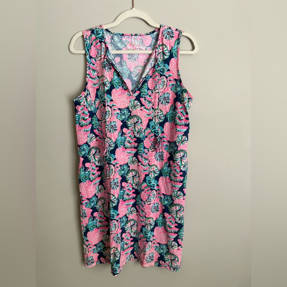 Lilly Pulitzer swim cover with pockets size small